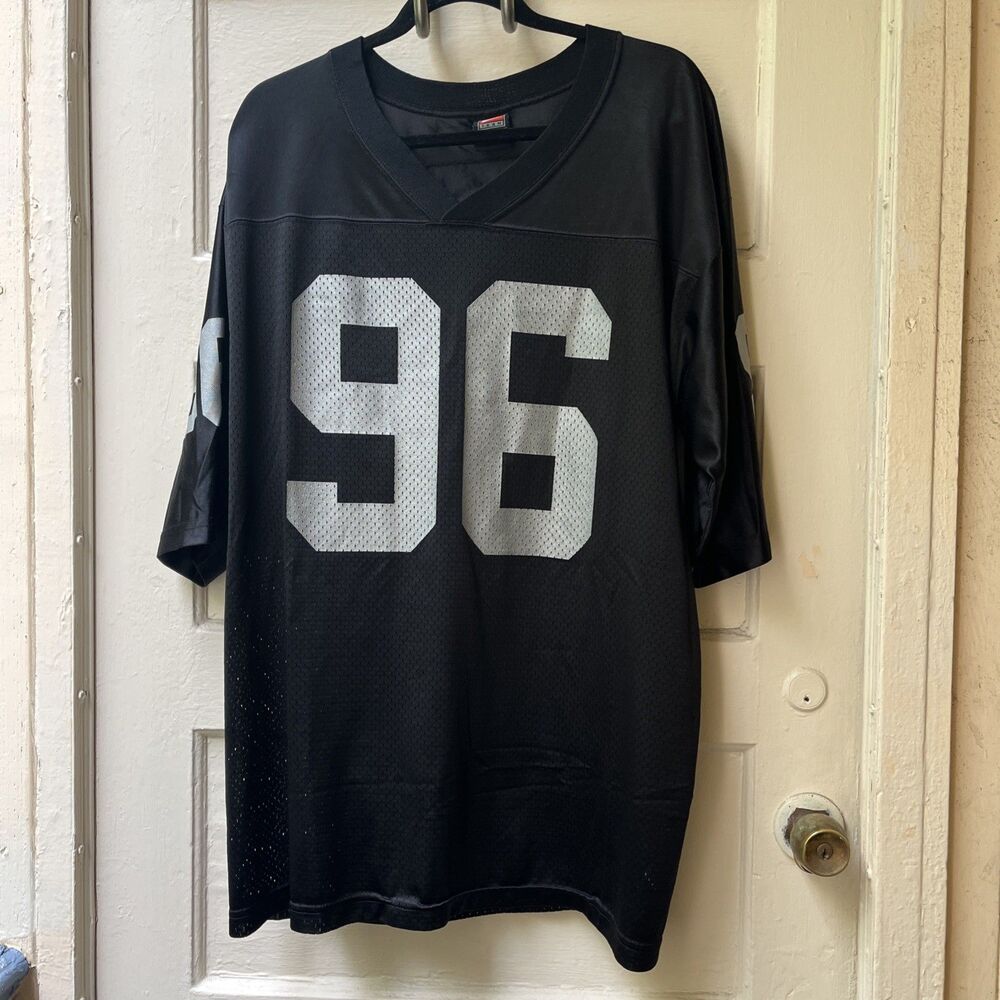 Nike Oakland Raiders Darrell Russell Football Jersey LG #96 Black USA Sports